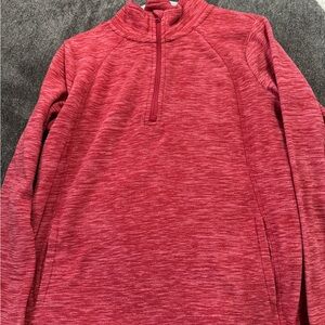 Classic Men's Maroon Zip-Up Sweater